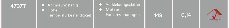 4737T – Eigenschaften, Anwendung, maximale Temperatur, Dicke, Merkmale