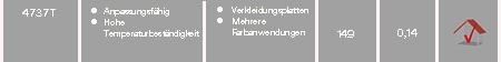 4737T – Eigenschaften, Anwendung, maximale Temperatur, Dicke, Merkmale