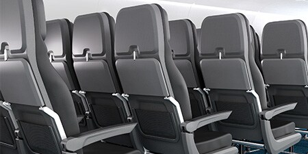 Wand, Boden, Decke eines Flugzeugs, die sich für 3M thermisch-akustische Systeme eignen.
