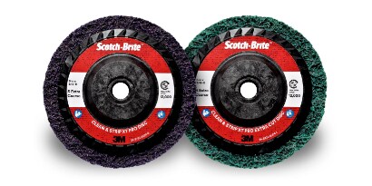 Zwei Scotch-Brite Grobreinigungsscheiben XT Pro