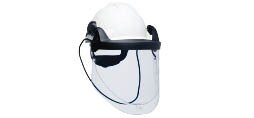 Störlichtbogen-Visier mit Schutzhelm