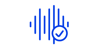 Icon einer Linienfrequenzwelle. 
