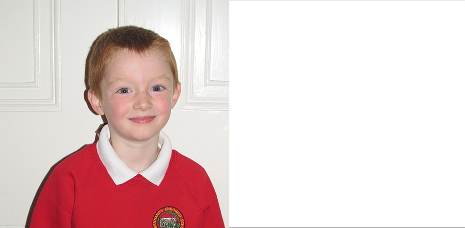 Andrew, a student at Brennand’s Endowed Primary School