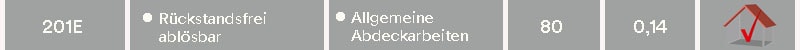 201E – Eigenschaften, Anwendung, maximale Temperatur, Dicke, Merkmale