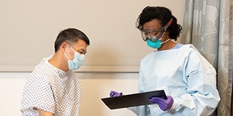 Unterstützung der Gesundheitsversorger
