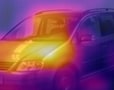 Nach 5 Minuten: Motor und Motorhaube erhitzen sich