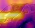 Nach 15 Minuten: Motor und Motorhaube erhitzen sich