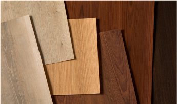 Verschiedene Architekturfolien mit Holzstruktur 
