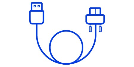 Minimalistische Darstellung des USB3-Vision-Kabels
