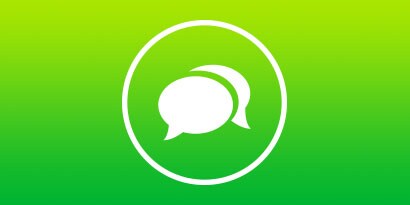 Symbol mit Konversation
