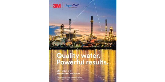 Titelbild der Broschüre: 3M™ Liqui-Cel™ Membrankontaktoren für Dampfkraftwerke
