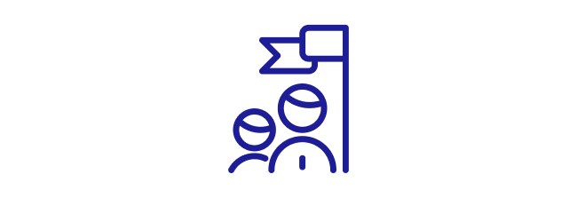 Gruppenleistungs-Symbol.
