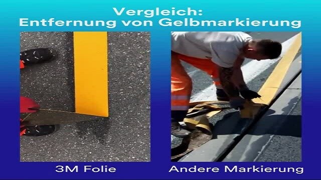 Vergleich Entfernung temp. Markierung
