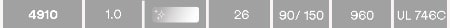 4910 | 1,0 mm | Farbe: Transparent | 26 N/cm | 90/150 &deg;C | 960 kg/m3 | UL 746C