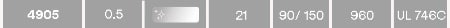 4905 | 0,5 mm | Farbe: Transparent | 21 N/cm | 90/150 &deg;C | 960 kg/m3 | UL 746C