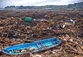 Image of the damage done by the Great East Japan Earthquake of 2011