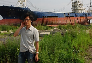 image of 3M employee, Takemasa Fuji, standing outside in Tohuku, Japan.