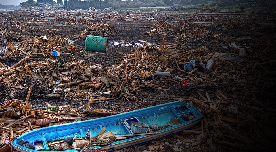 Image of the damage done by the Great East Japan Earthquake of 2011