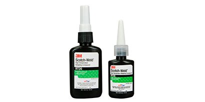 Flaschen mit Scotch-Weld RT20 Anaerobem Klebstoff für hohe Temperaturen

