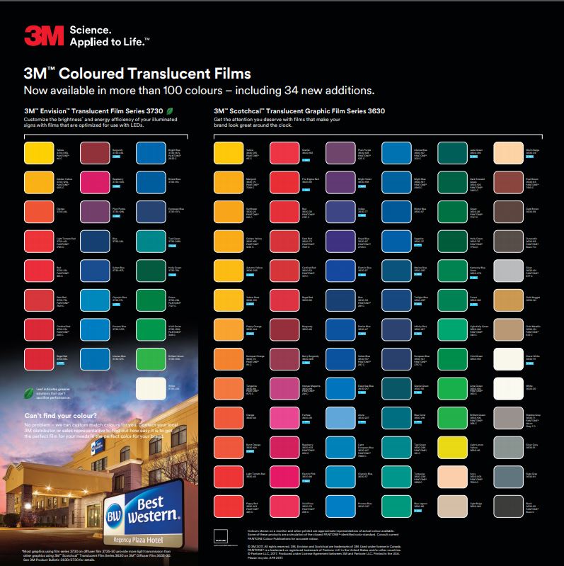 3M™ Transluzente Farbfolien