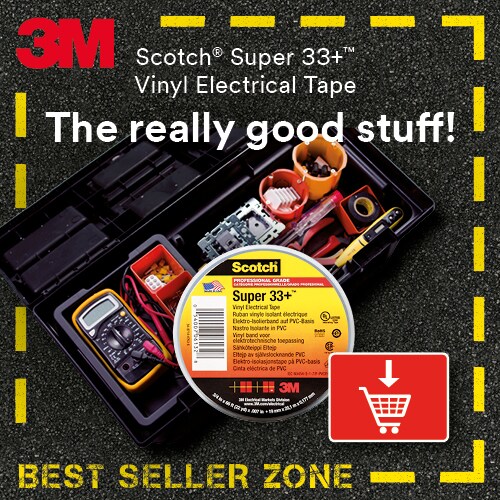 Verlassen Sie sich drauf: Scotch® Super 33+™Vinyl Elektro-Isolierband
