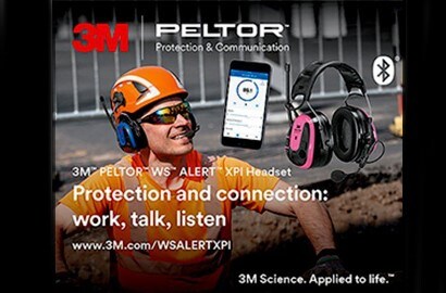 Gehörschutz-Headset mit Bluetooth®-MultiPoint-Technologie und Schnittstelle für mobile Apps