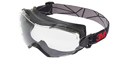 3M™ GoggleGear™ 6000 Serie, GG6001SGAF-BLK, schwarzer Rahmen, Scotchgard™ Antibeschlag-Beschichtung/Antikratz-Scheibe