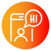Symbol für mobilen Chat