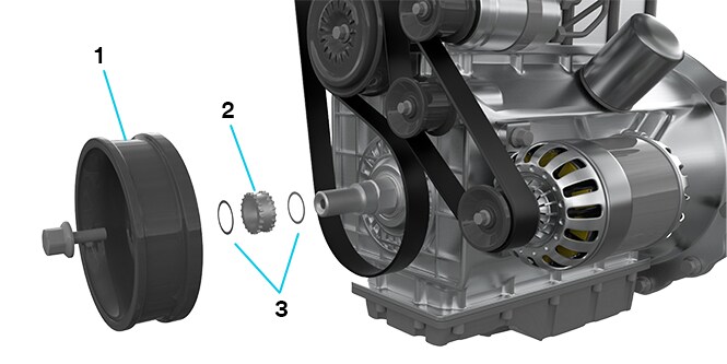 Anwendung von Friction Shims für einen Verbrennungsmotor
