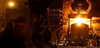 Bild zeigt die Metallproduktion
