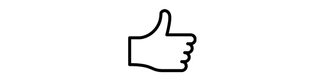 Daumen-hoch-Symbol
