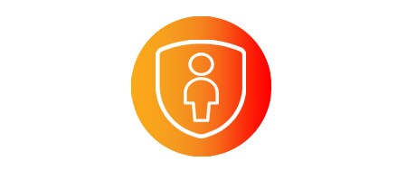 Symbol „Person in einem Schild“
